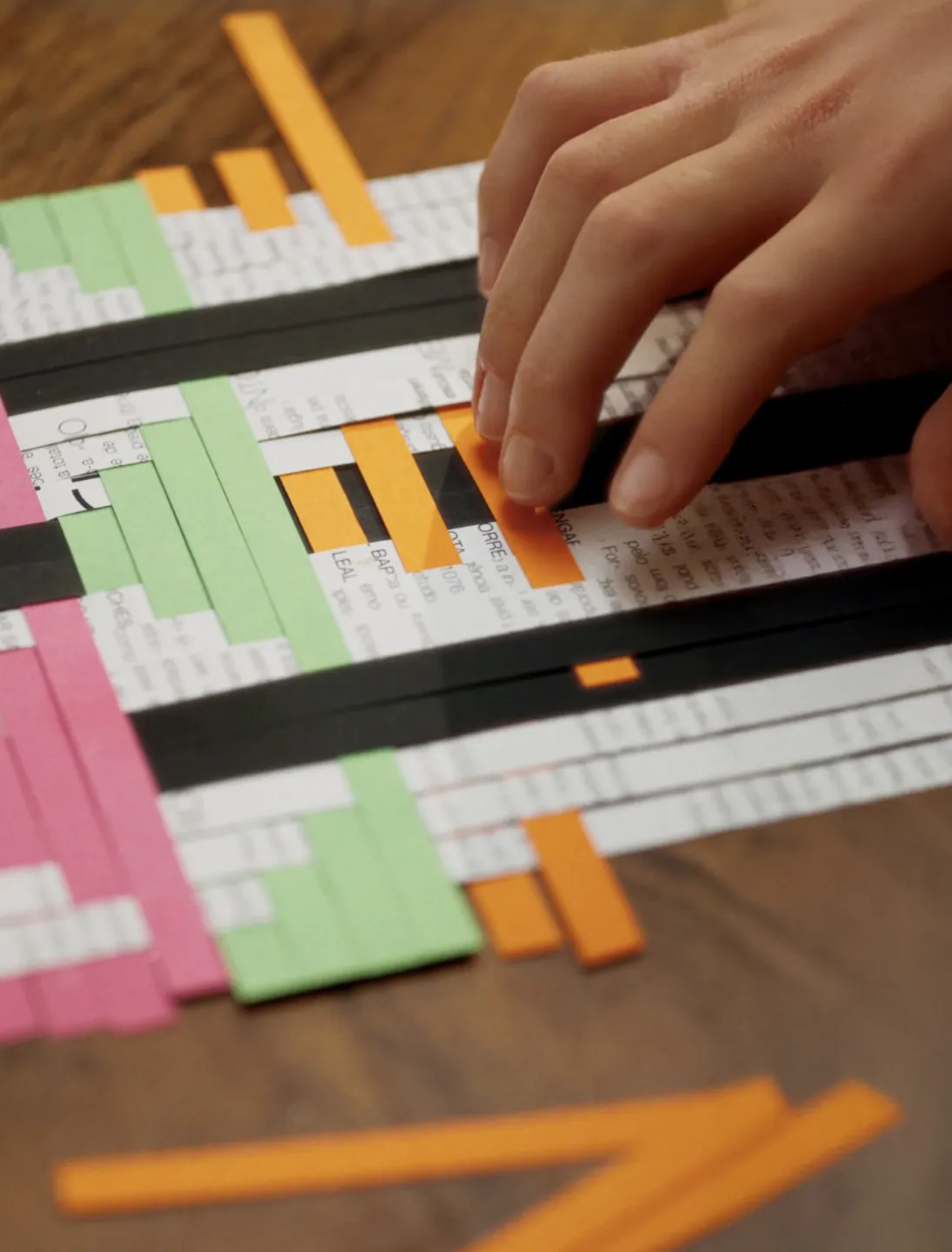Paper weaving